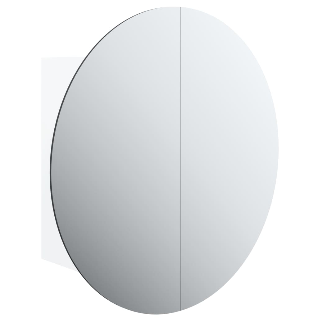 vidaXL vannasistabas skapītis, spogulis ar LED, balts, 40x40x17,5 cm