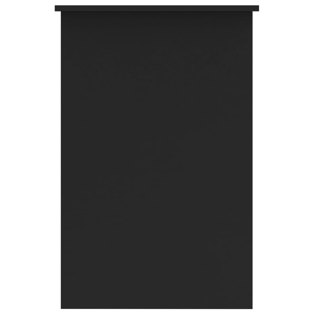 vidaXL rakstāmgalds, 100x50x76 cm, skaidu plāksne, melns