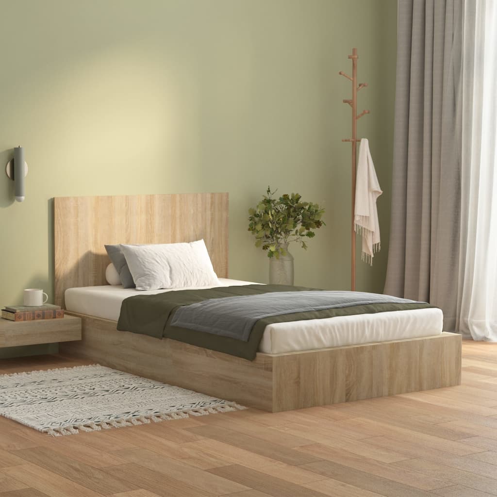 vidaXL gultas galvgalis, ozola krāsa, 120x1,5x80 cm, inženierijas koks