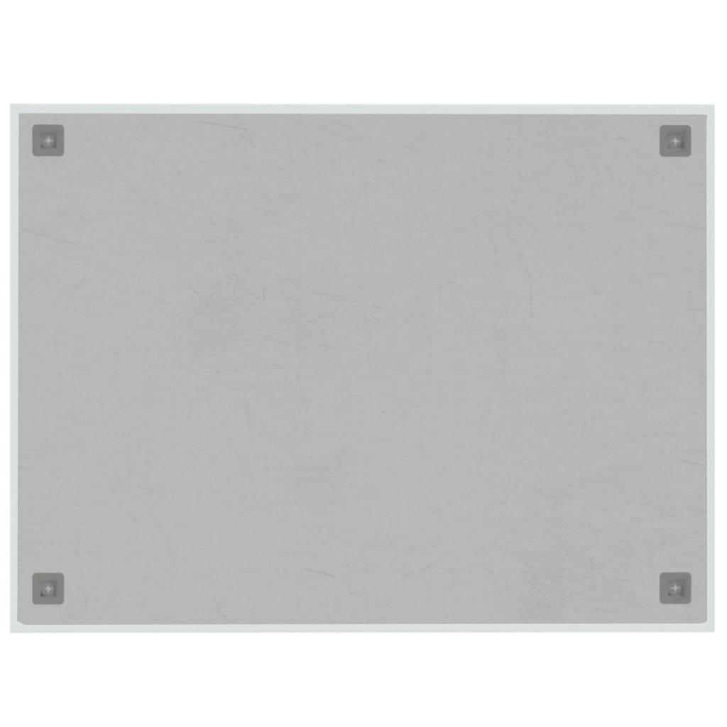 vidaXL magnētiskā tāfele, stiprināma pie sienas, balta, 80x60 cm