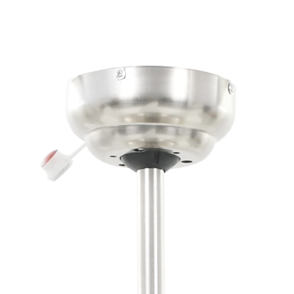 vidaXL griestu ventilators ar lampu, 128 cm, dekoratīvs, balts