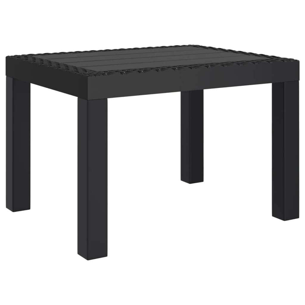 vidaXL dārza galds, antracītpelēks, 59x47x40 cm, PP