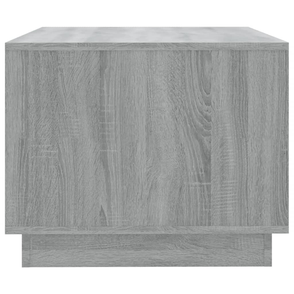 vidaXL kafijas galdiņš, pelēcīga ozola, 102,5x55x44 cm, skaidu plāksne
