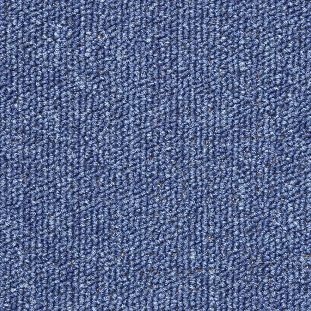 vidaXL kāpņu paklāji, 15 gab., zili, 56x17x3 cm