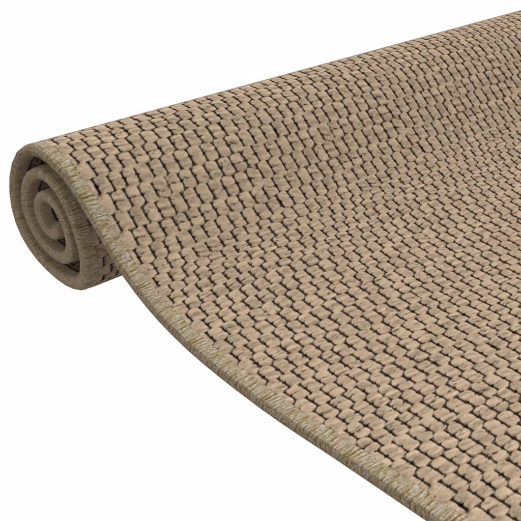 vidaXL paklājs, sizala izskats, smilšu krāsa, 50x100 cm