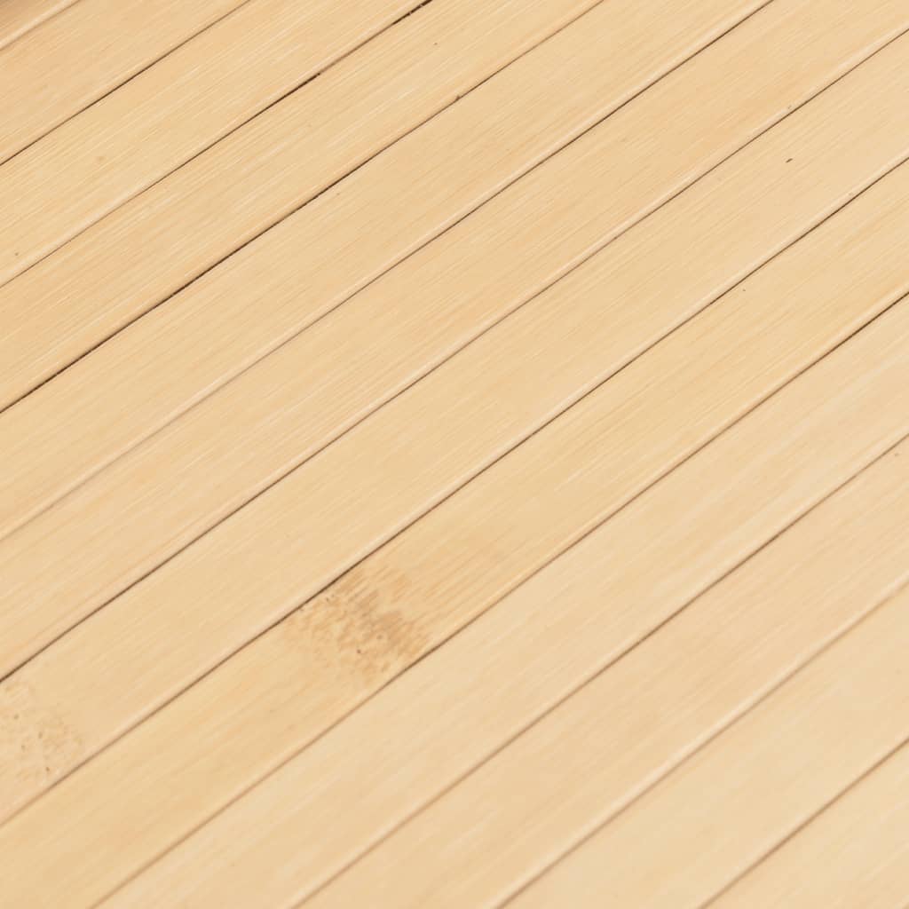 vidaXL paklājs, taisnstūra forma, dabīga krāsa, 80x100 cm, bambuss