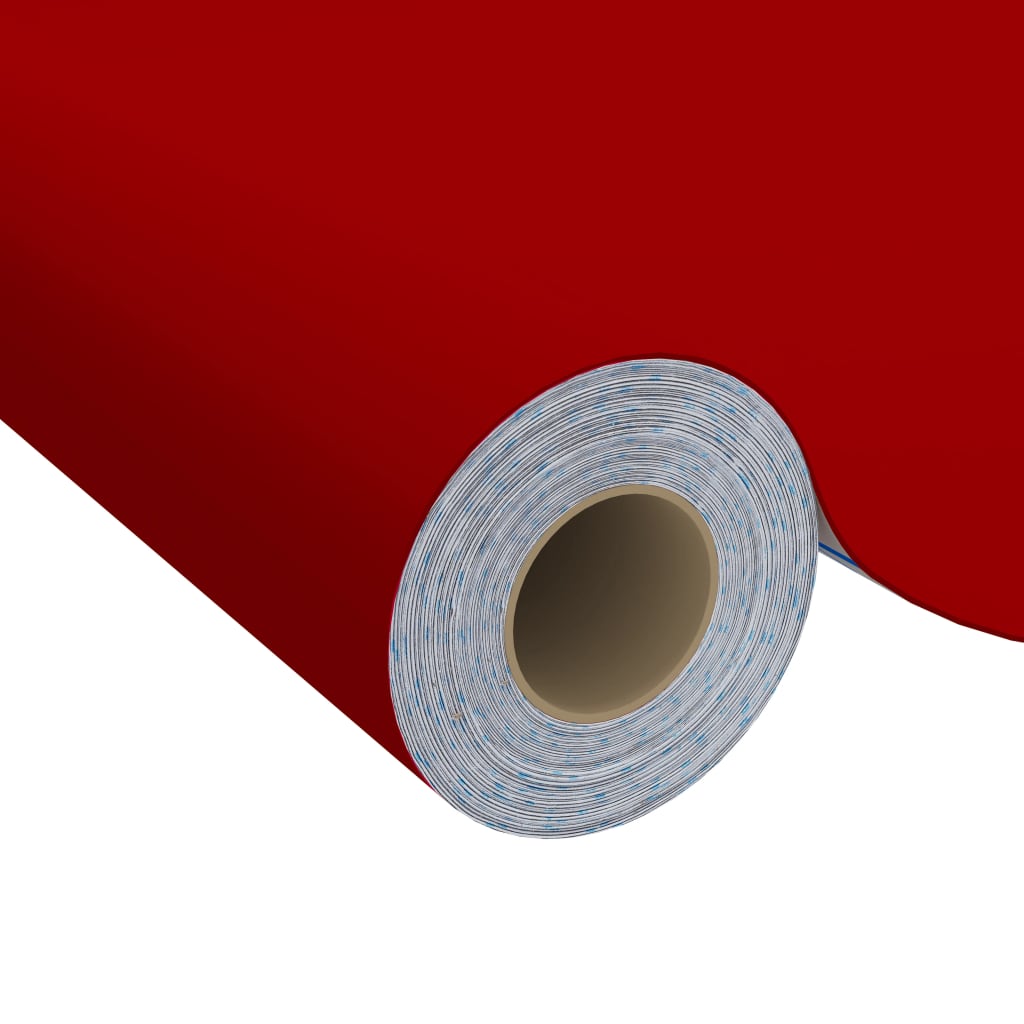 vidaXL mēbeļu līmplēve, sarkana, 500x90 cm, PVC