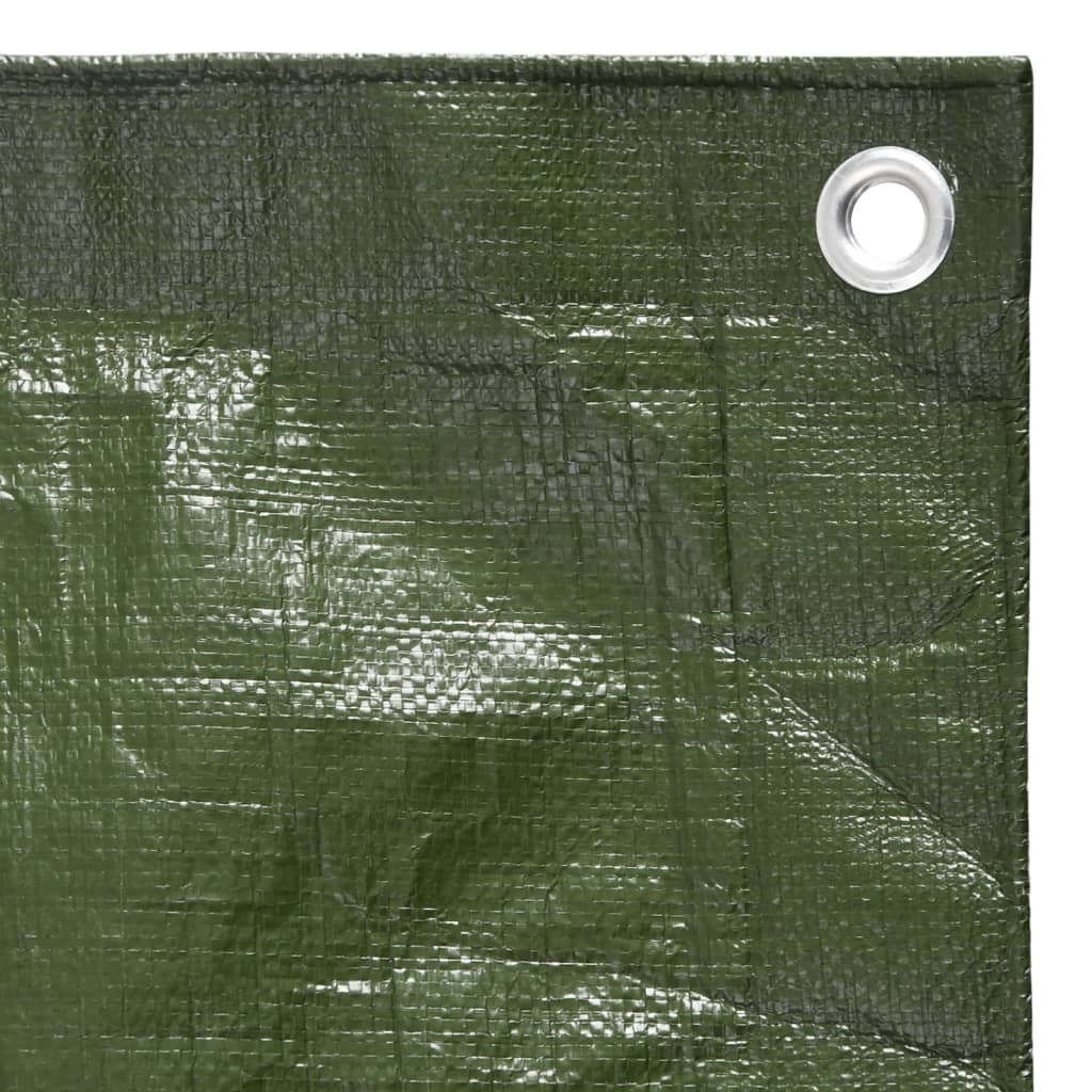 vidaXL brezenta pārklājs, 180 g/m², 6x10 m, zaļš, HDPE