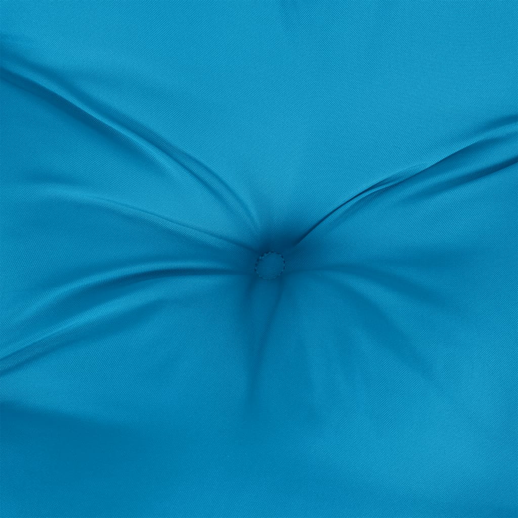 vidaXL dārza sola matracis, 100x50x7 cm, audums, gaiši zils