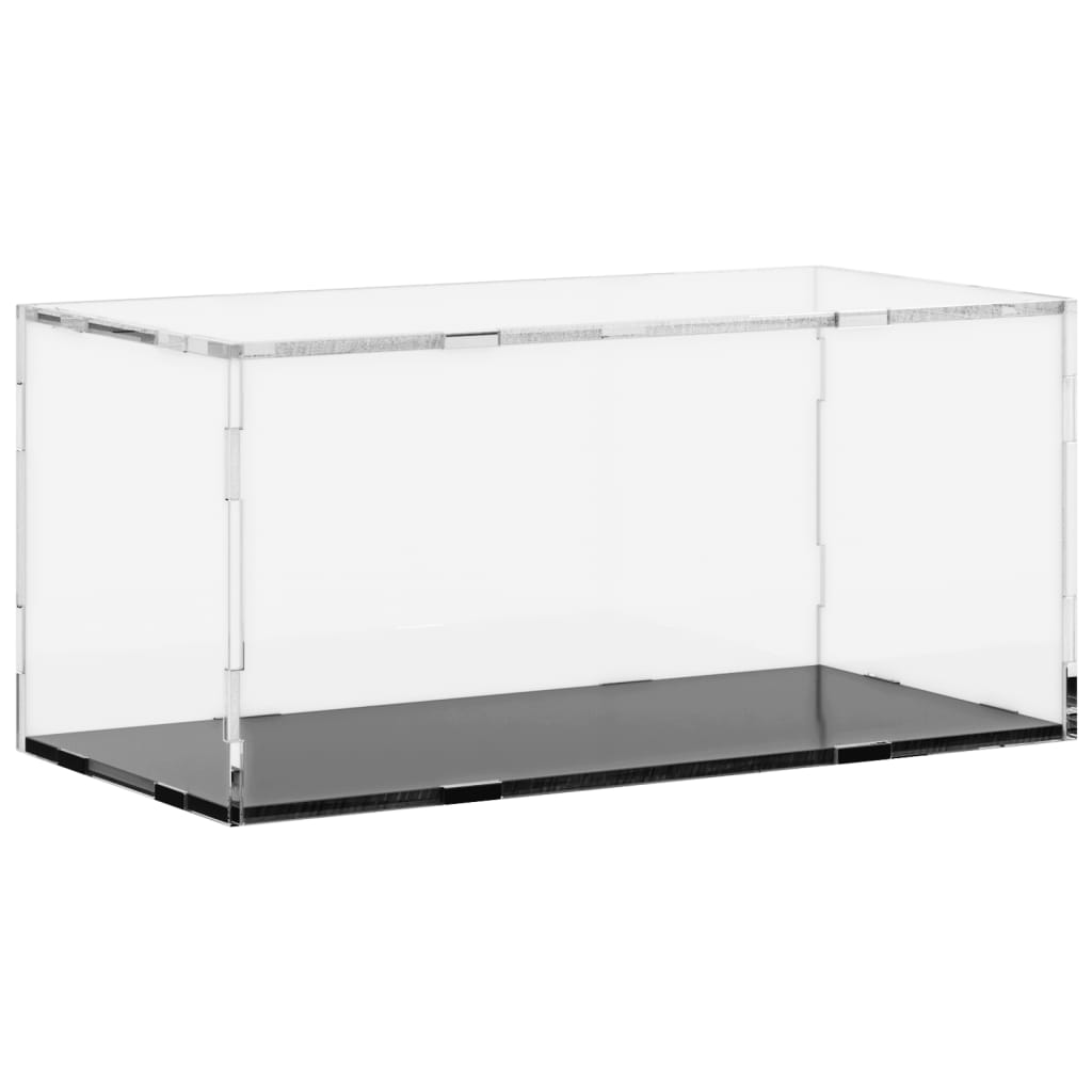vidaXL vitrīnas kaste, caurspīdīga, 30x15x14 cm, akrils