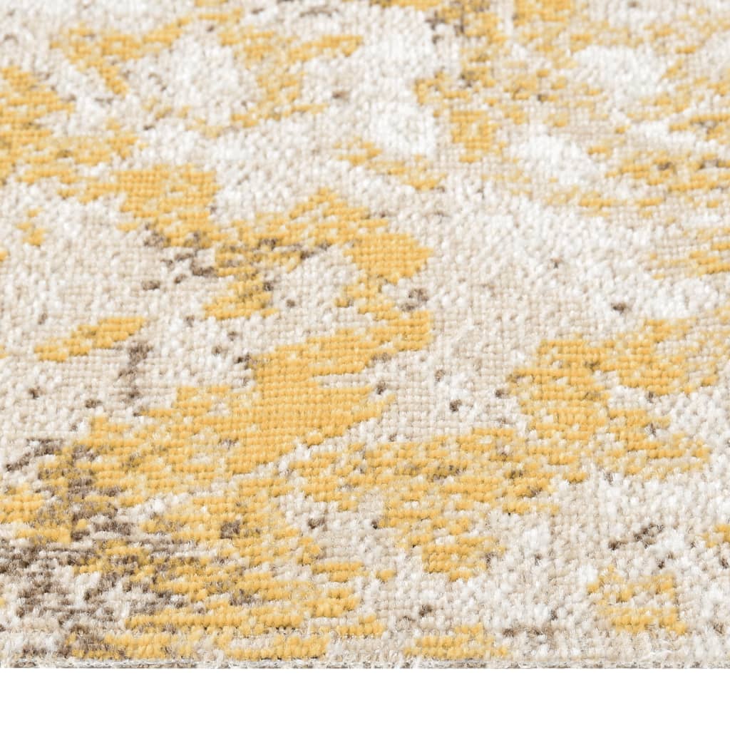 vidaXL āra paklājs, plakani austs, 80x250 cm, dzeltens