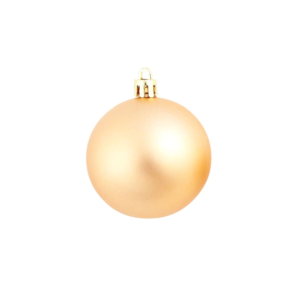 vidaXL Ziemassvētku bumbas, 100 gab., 3/4/6 cm, rozā, zelta
