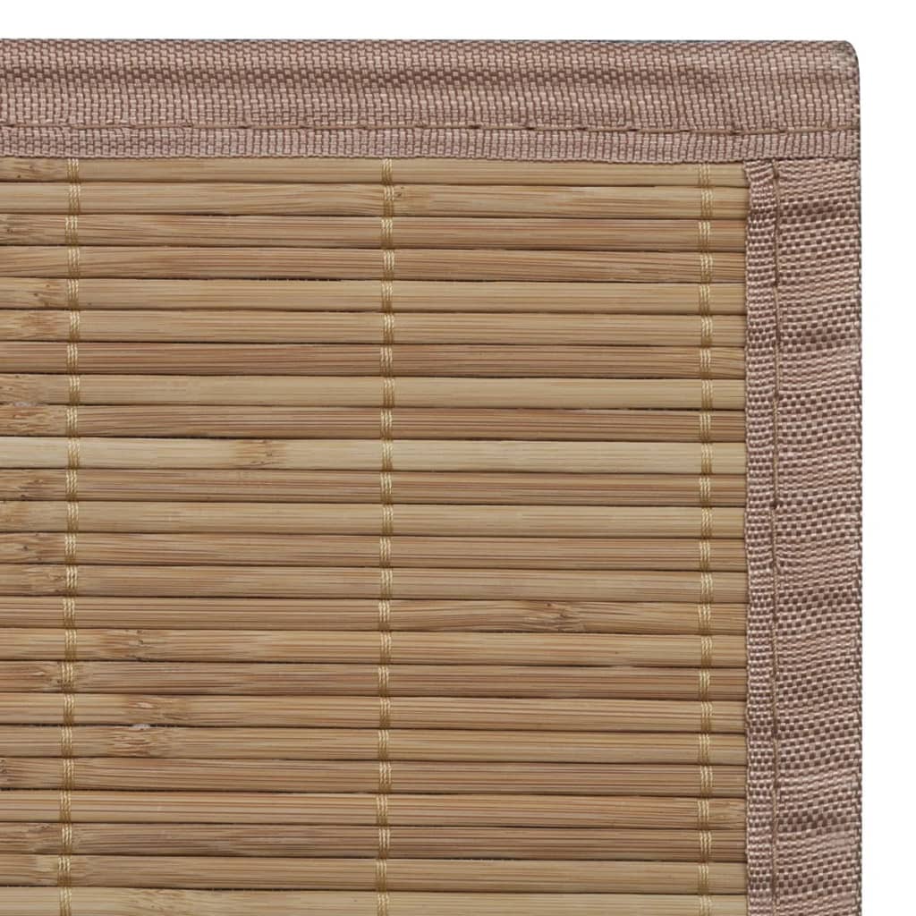Paklājs, taisnstūra, brūns bambuss, 120x180 cm