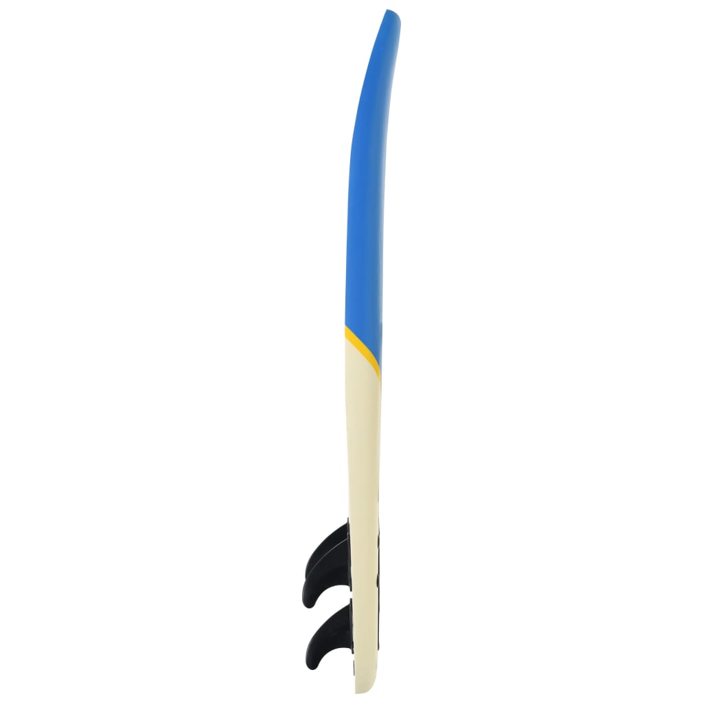 vidaXL sērfa dēlis, 170 cm, zils un krēmkrāsas