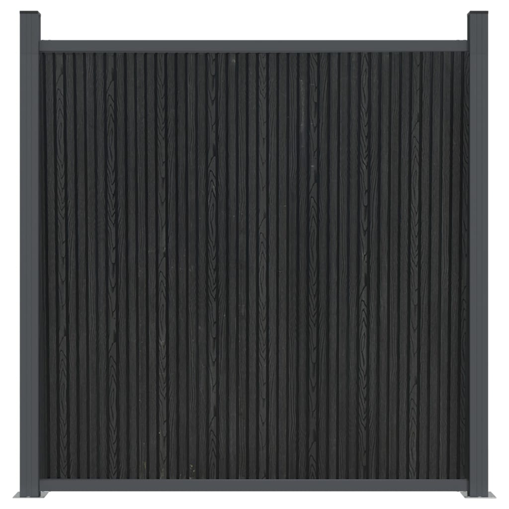 vidaXL žoga panelis, pelēks, 180x186 cm, WPC