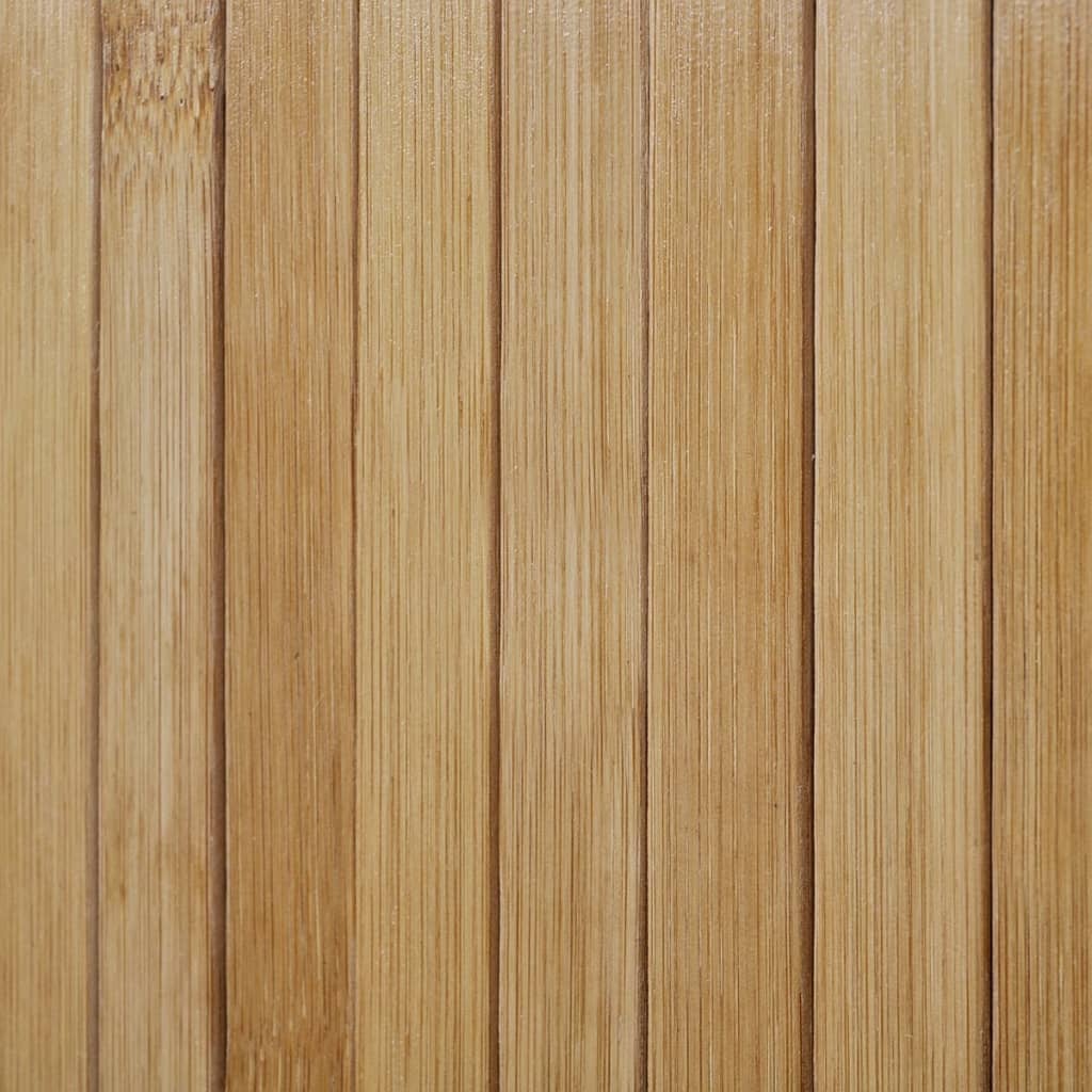 vidaXL istabas aizslietnis, bambuss, dabīgā krāsā, 250x165 cm