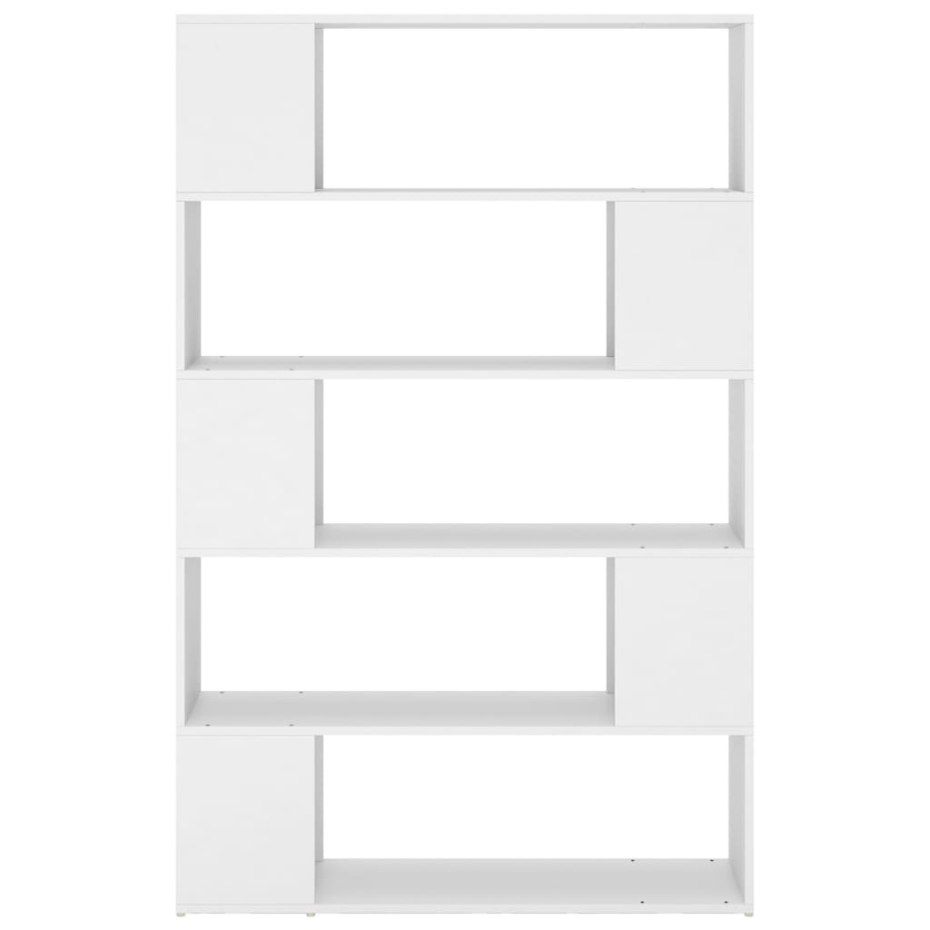 vidaXL grāmatu plaukts, balts, 100x24x155 cm, skaidu plāksne