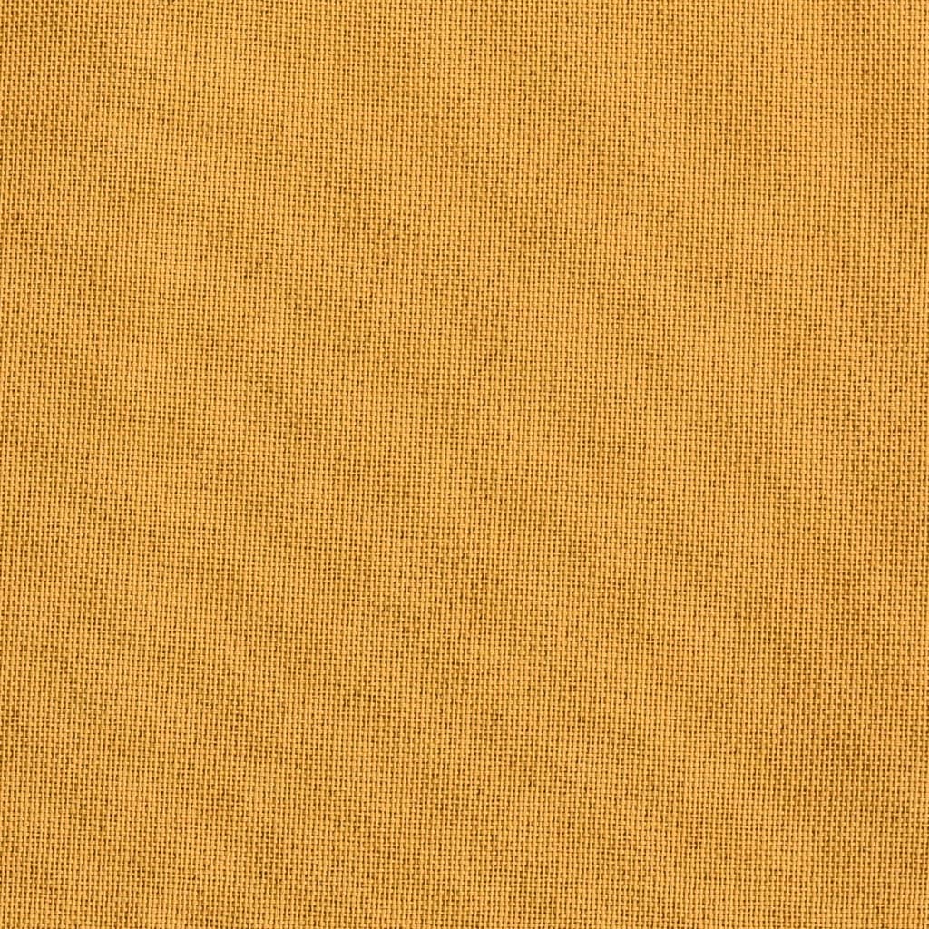 vidaXL biezie aizkari, 2 gab., 140x225 cm, linveida, dzelteni