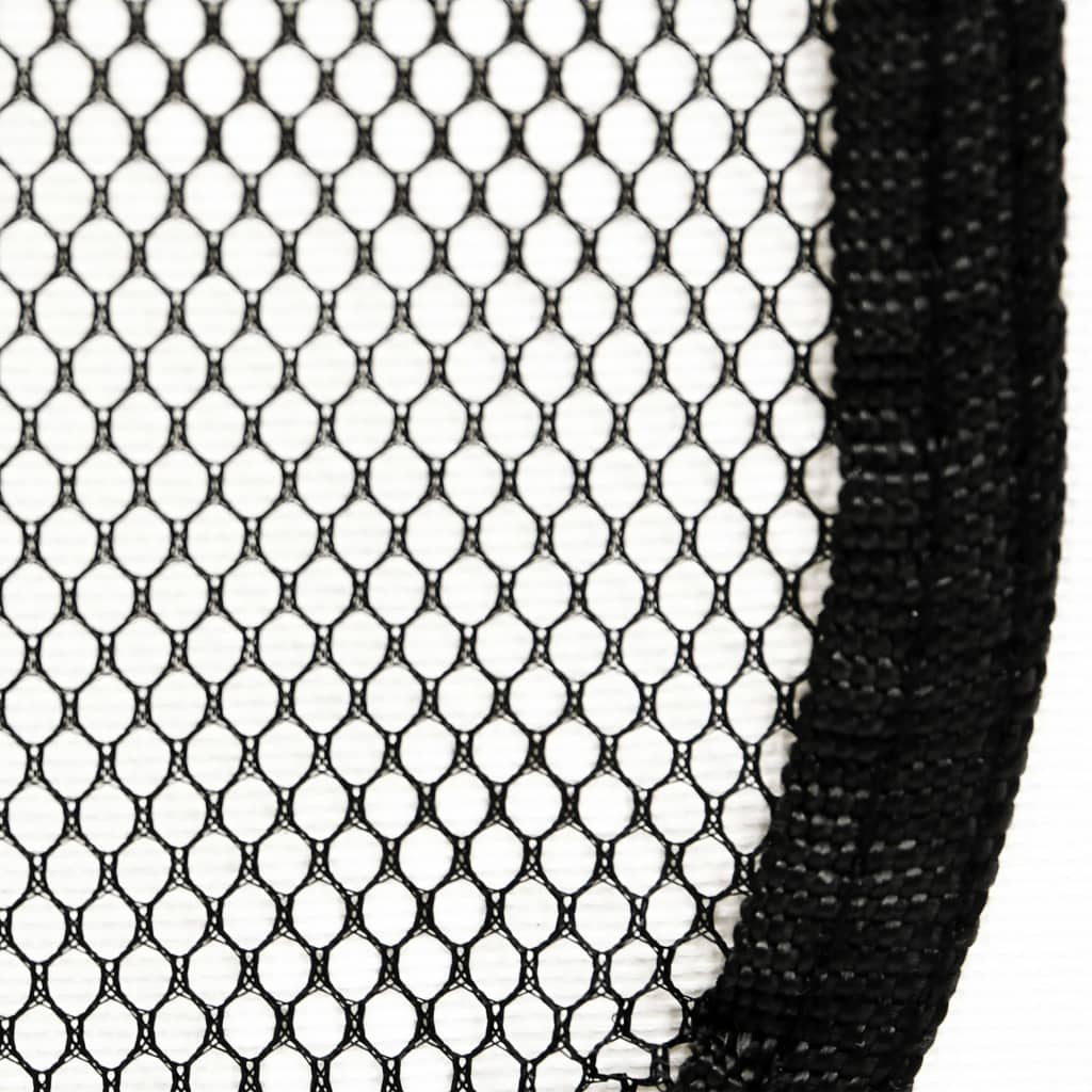 vidaXL saliekama suņu sētiņa, ar somu, melna, 125x125x61 cm