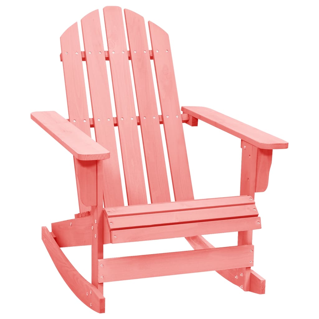 vidaXL dārza šūpuļkrēsls, egles masīvkoks, rozā