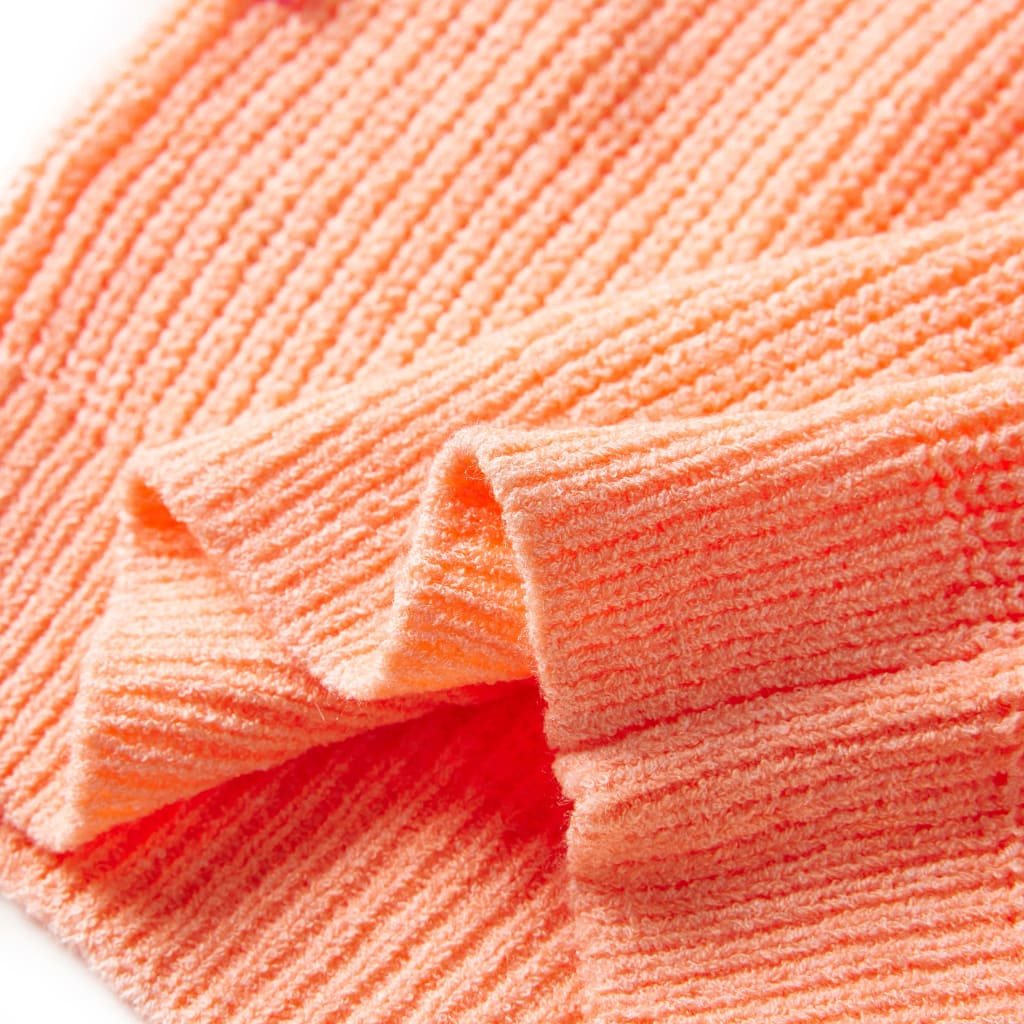 Bērnu džemperis, adīts, spilgti oranžs, 92