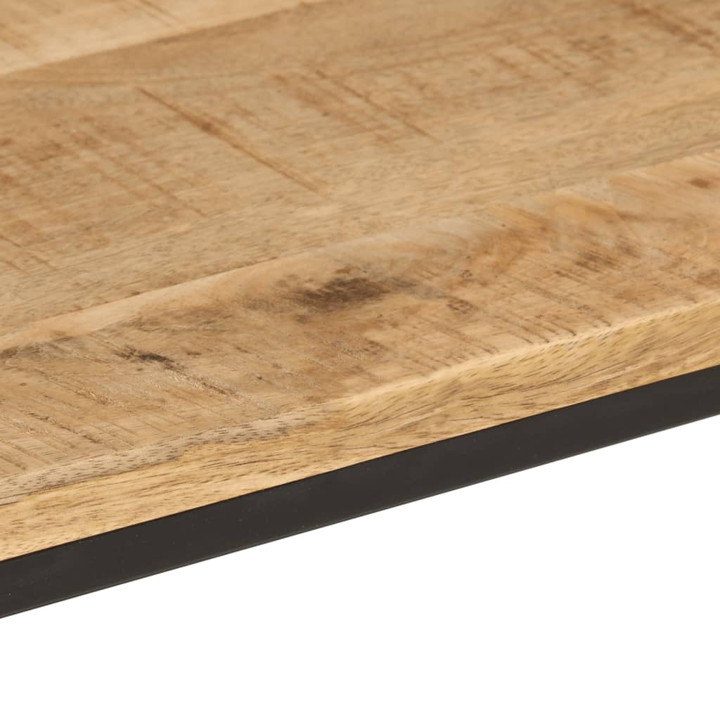 vidaXL konsoles galdiņš, 90x30x75 cm, neapstrādāts mango koks, dzelzs