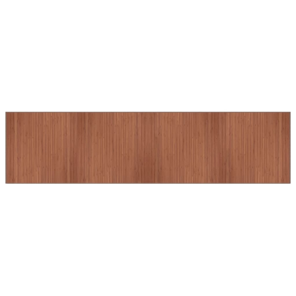 vidaXL paklājs, taisnstūra forma, brūns, 100x400 cm, bambuss