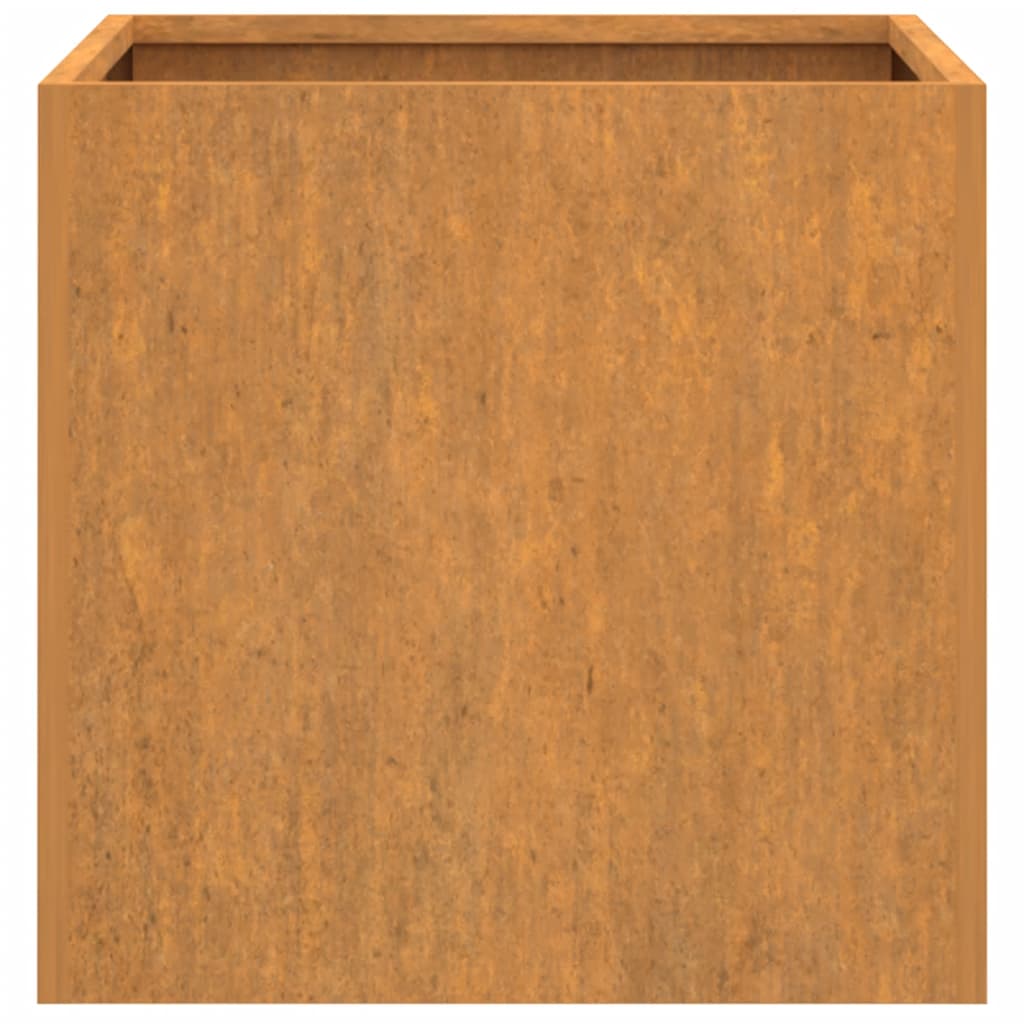 vidaXL puķu kaste, pelēka, 62x47x46 cm, auksti velmēts tērauds
