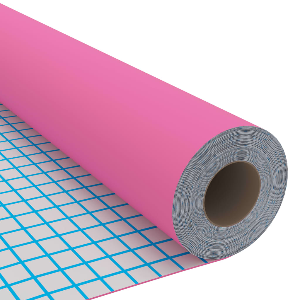 vidaXL mēbeļu līmplēve, spīdīgi rozā, 500x90 cm, PVC