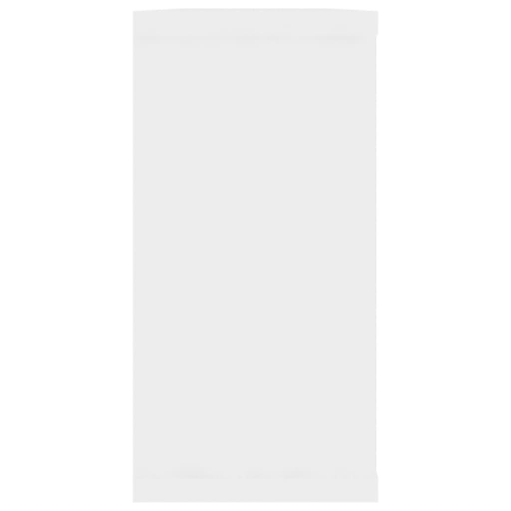 vidaXL sienas plaukti, 4 gab., 100x15x30 cm, balti, skaidu plāksne