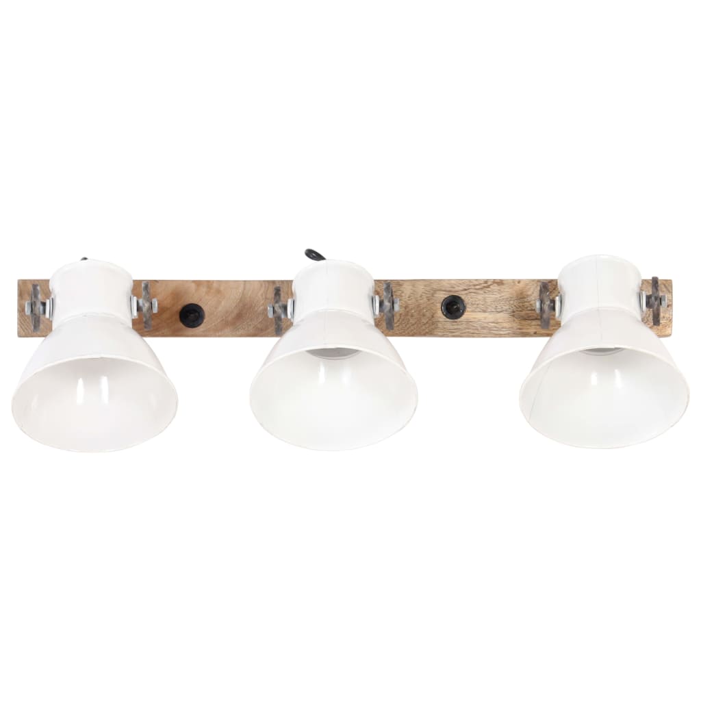 vidaXL sienas lampa, industriāls dizains, balta, 65x25 cm, E27