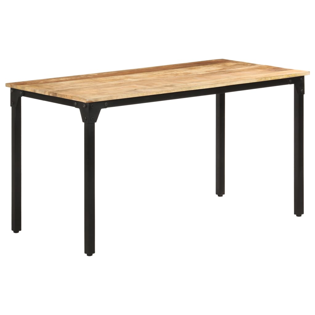 vidaXL virtuves galds, 140x70x76 cm, neapstrādāts mango koks