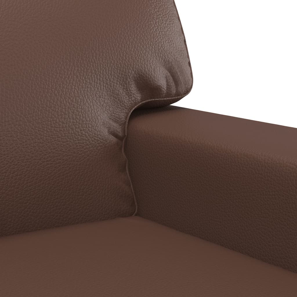vidaXL atpūtas krēsls, brūns, 60 cm, mākslīgā āda