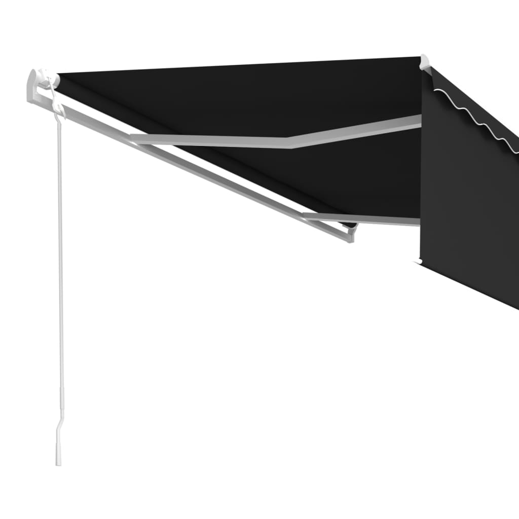 vidaXL izvelkama markīze ar žalūziju, 5x3 m, automātiska, pelēka