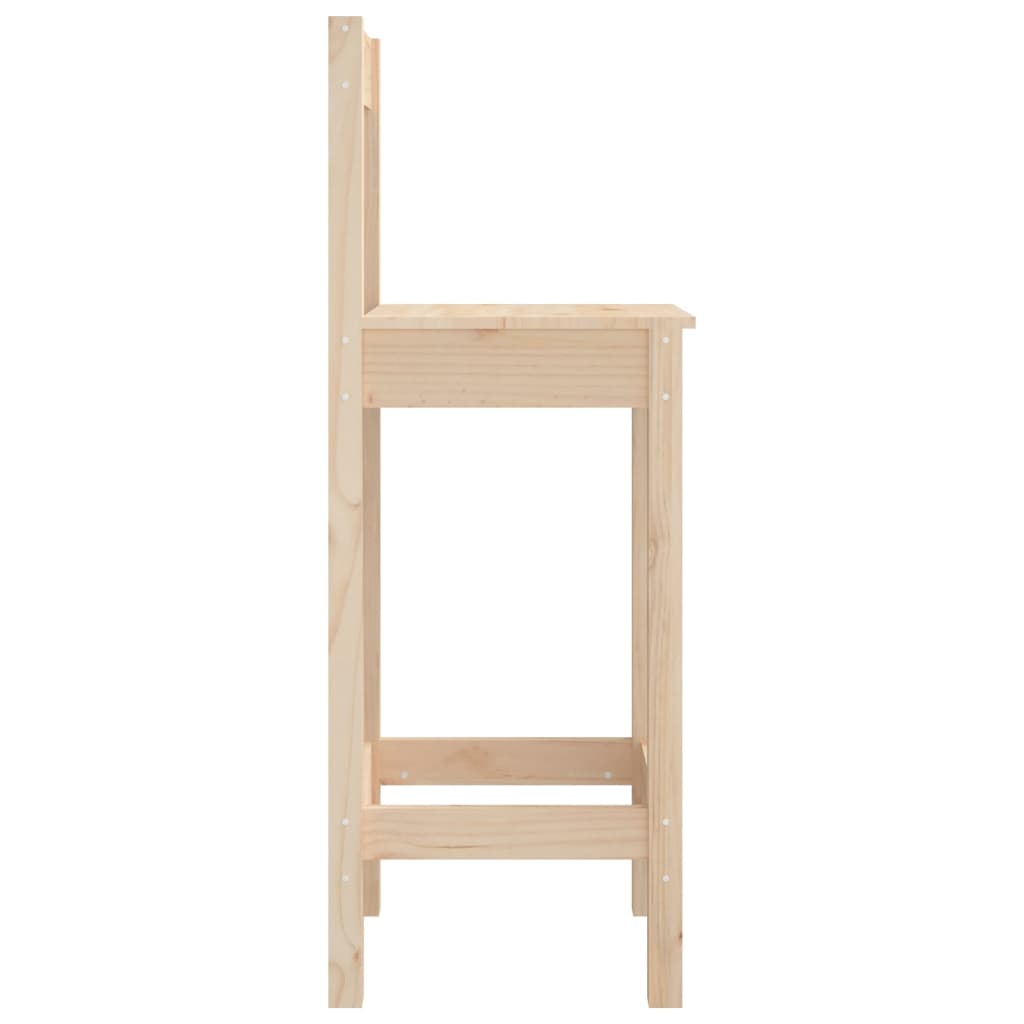 vidaXL bāra krēsli, 2 gab., 40x41,5x112 cm, priedes masīvkoks