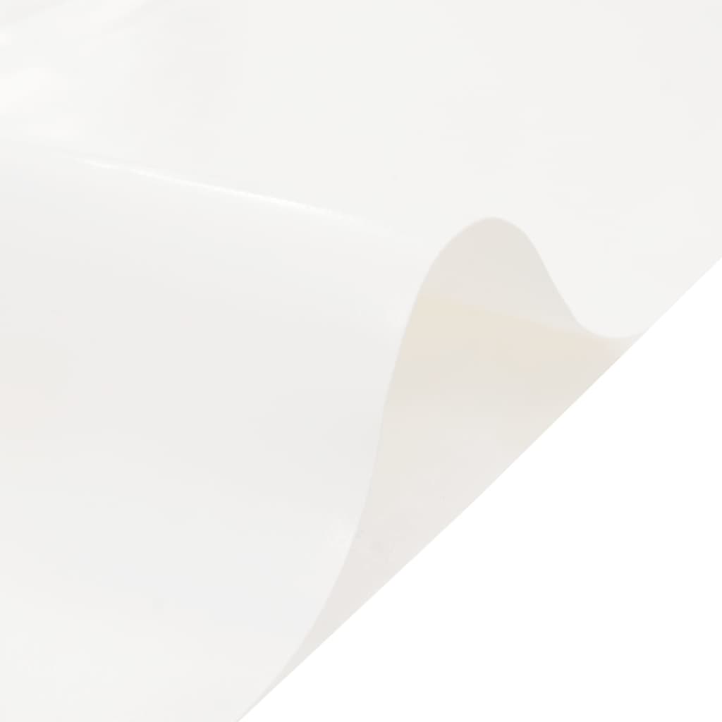 vidaXL brezenta pārklājs, balts, 4x8 m, 650 g/m²