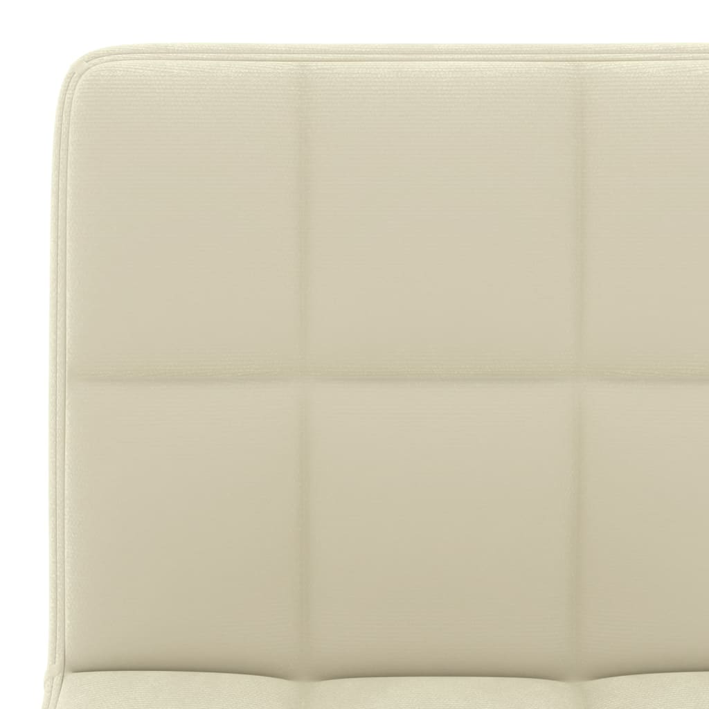 vidaXL bāra krēsli, 2 gab., krēmkrāsas samts