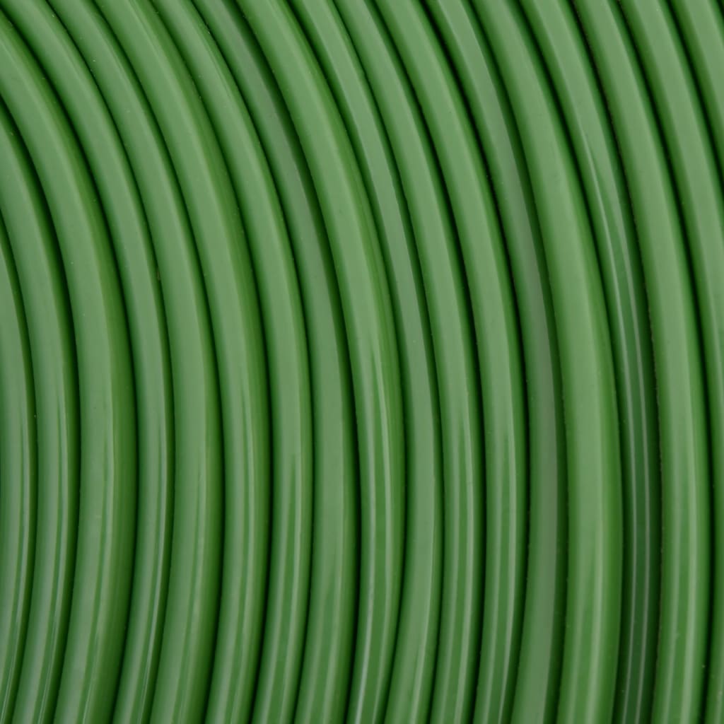 vidaXL 3 cauruļu smidzināšanas šļūtene, zaļa, 7,5 m, PVC