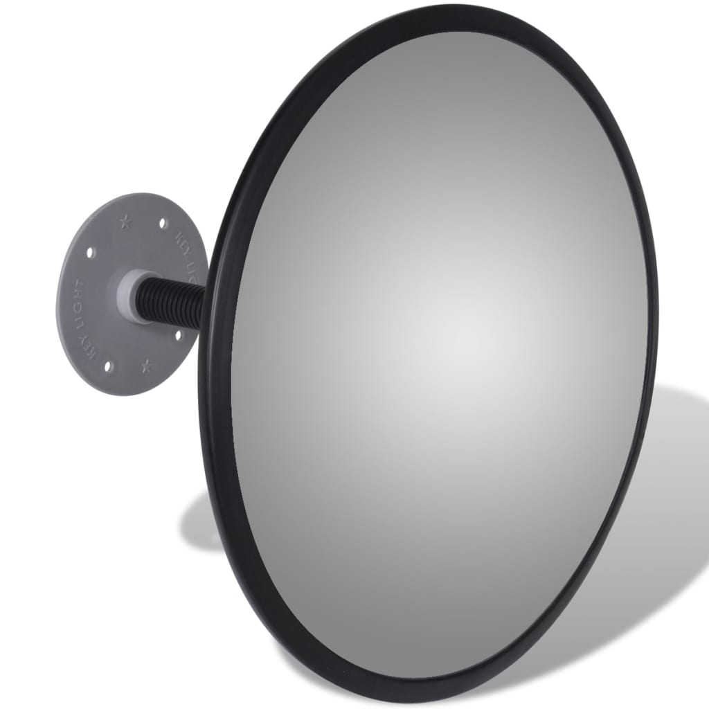 Convex Sfēriskais Satiksmes Spogulis 30 cm Ø Melns Rāmis,Iekštelpām