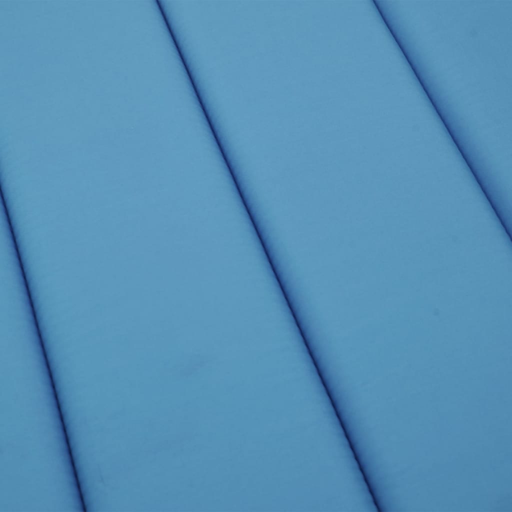 vidaXL sauļošanās krēsla matracis, 200x70x3 cm, audums, zils