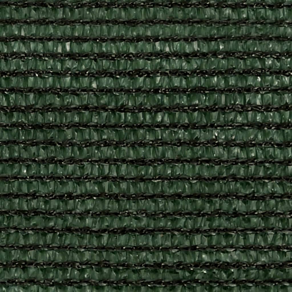vidaXL saulessargs, 160 g/m², tumši zaļš, 3,6x3,6x3,6 m, HDPE