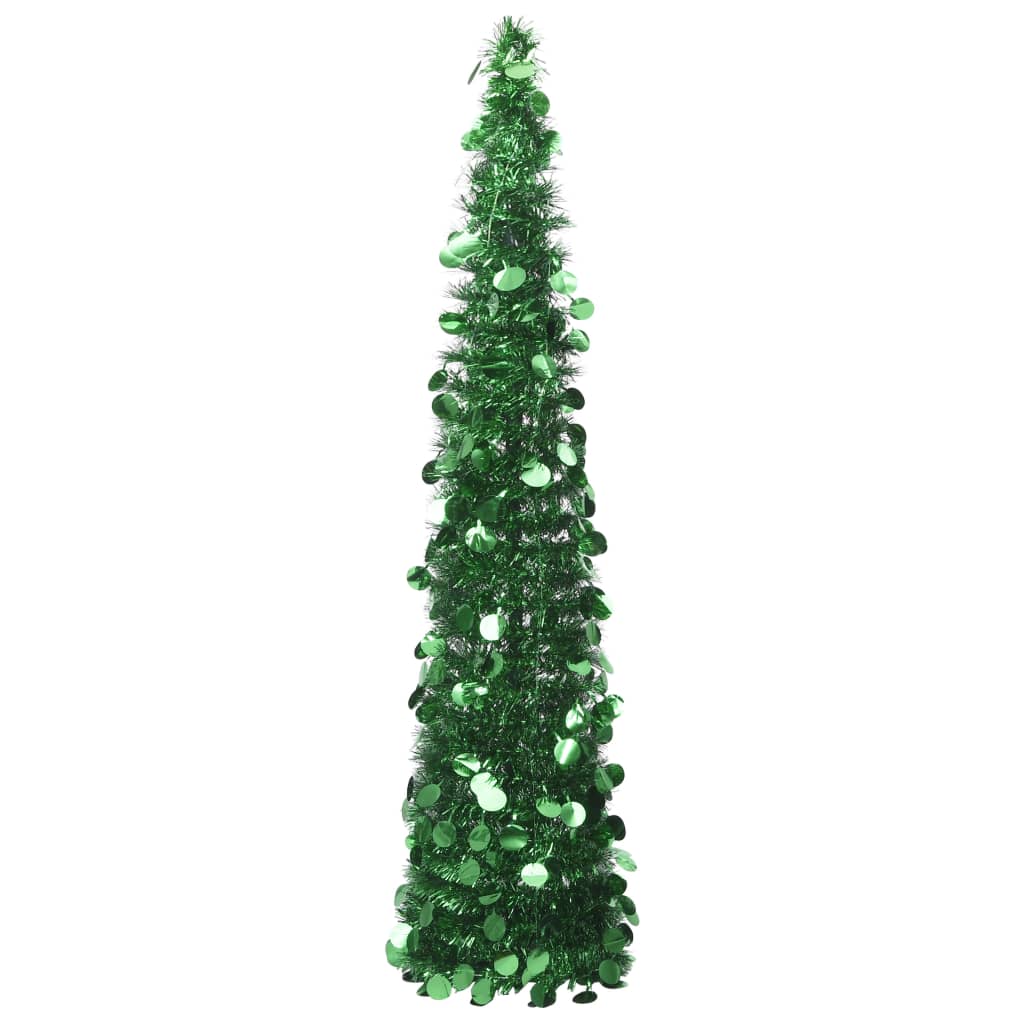 vidaXL mākslīgā Ziemassvētku egle, saliekama, zaļa, 180 cm, PET