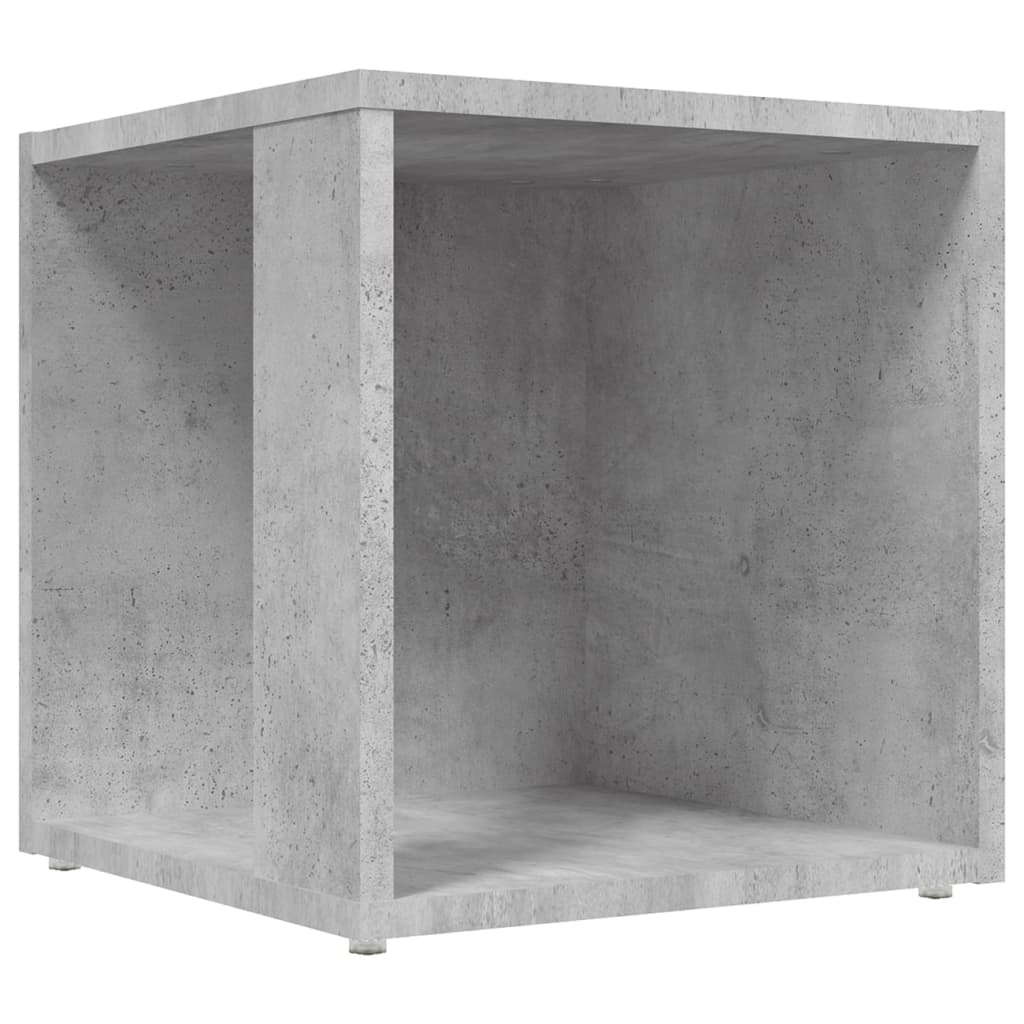 vidaXL galdiņš, betona pelēks, 33x33x34,5 cm, skaidu plāksne