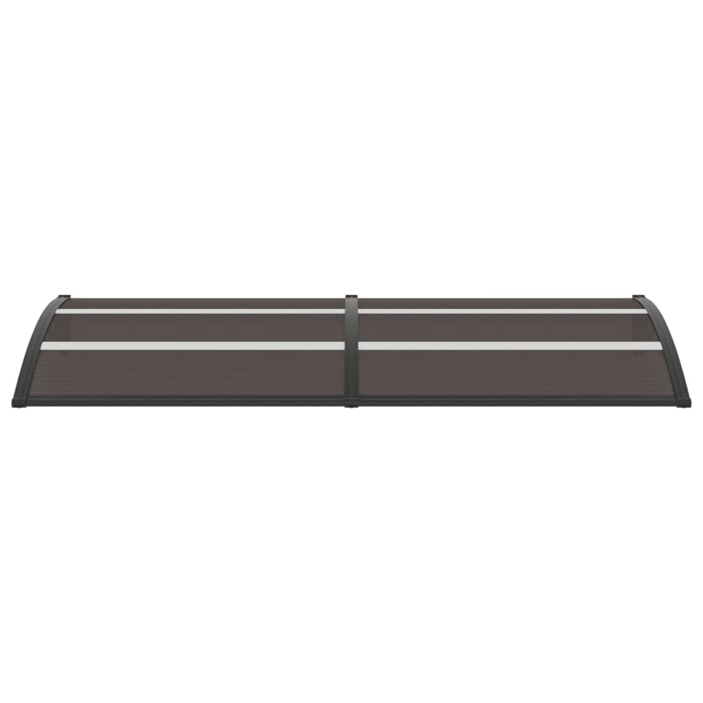 vidaXL durvju jumtiņš, melns, 240x75 cm, PC