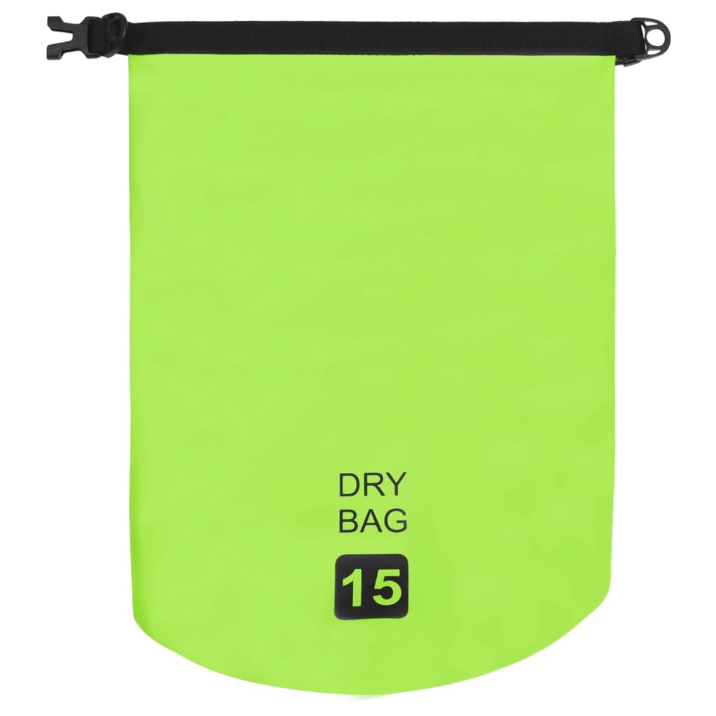 vidaXL ūdens soma, zaļa, 15 L, PVC
