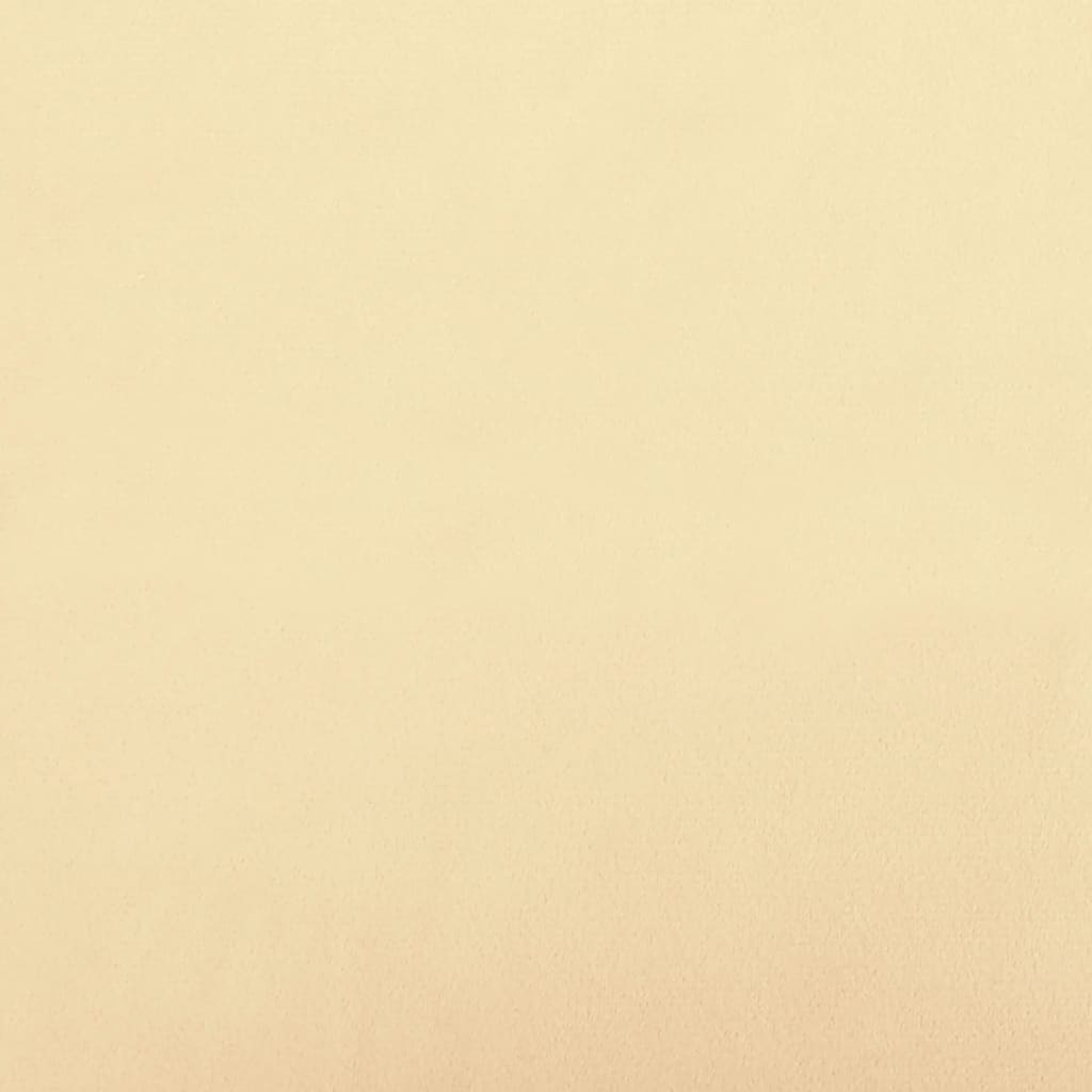 vidaXL kājsoliņš, 78x56x32 cm, krēmkrāsas samts