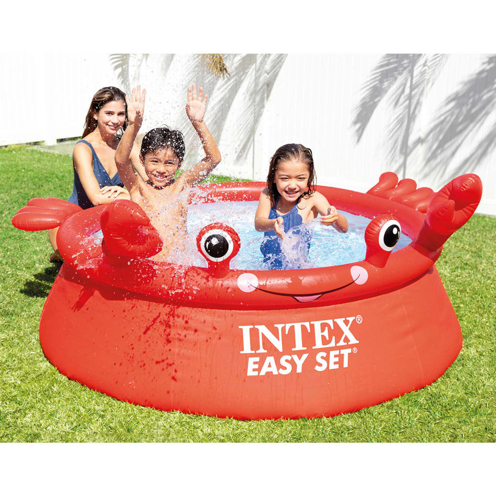 INTEX piepūšamais baseins Easy Set, krabja forma, 183x51 cm