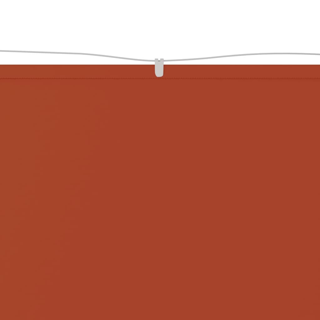 vidaXL vertikāla markīze, sarkanbrūna, 100x360 cm, Oksfordas audums