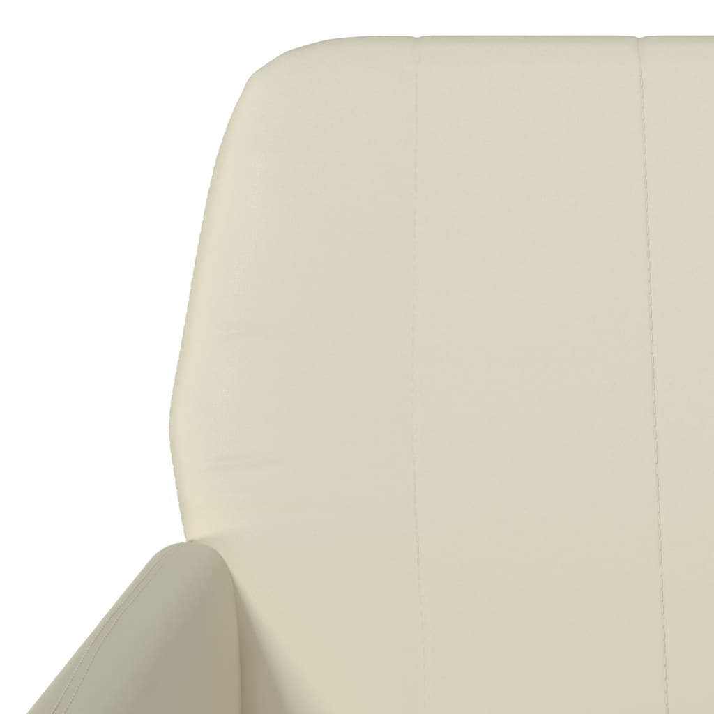 vidaXL atpūtas krēsls, krēmkrāsas, 61x78x80 cm, mākslīgā āda