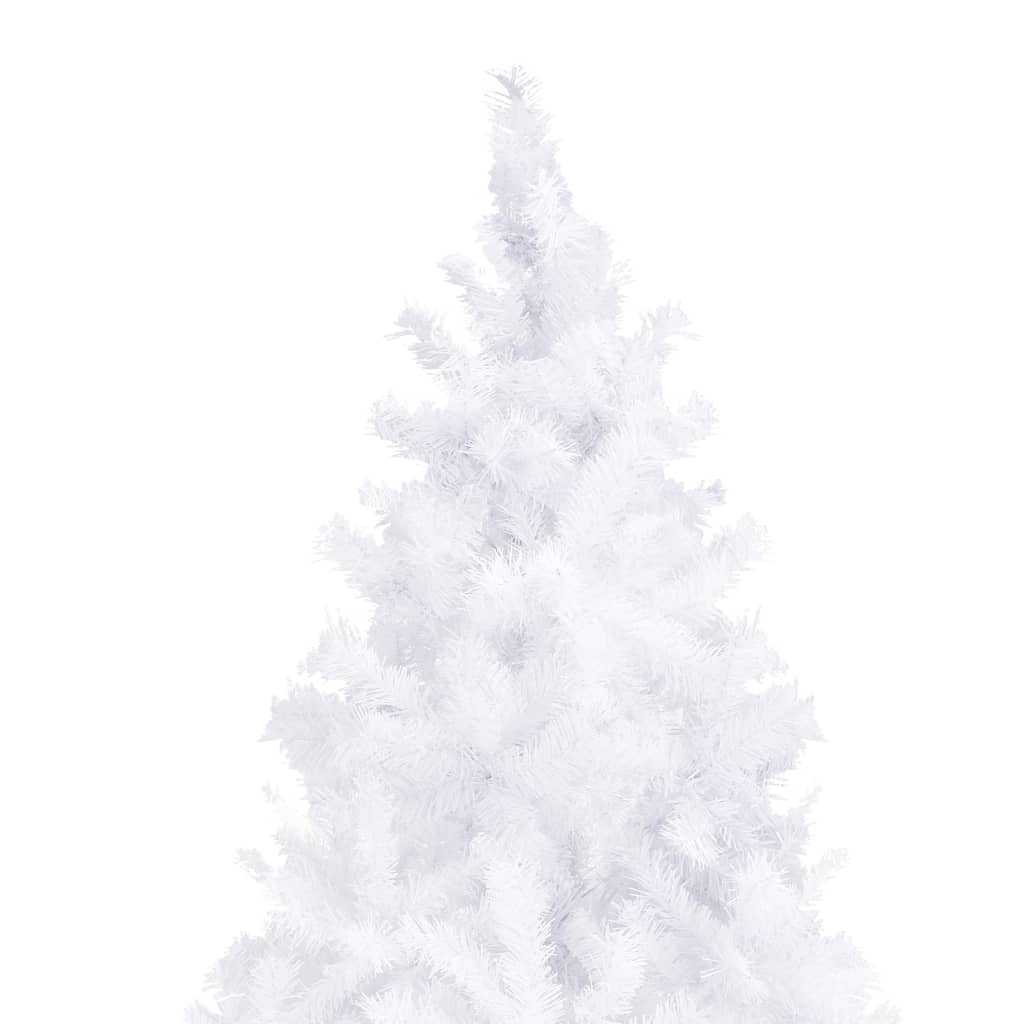 vidaXL mākslīgā Ziemassvētku egle, 500 cm, balta